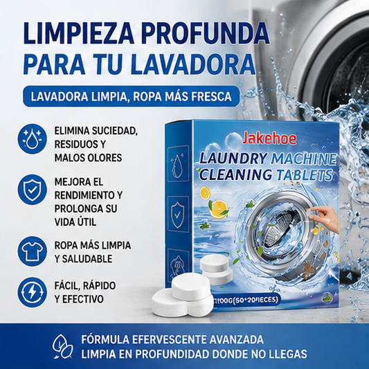ERASE PURE™ – Tabletas Limpiadoras para Lavadora