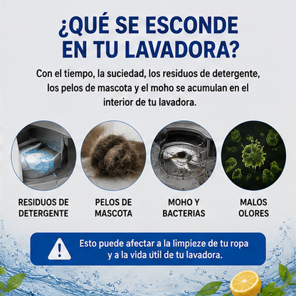 ERASE PURE™ – Tabletas Limpiadoras para Lavadora
