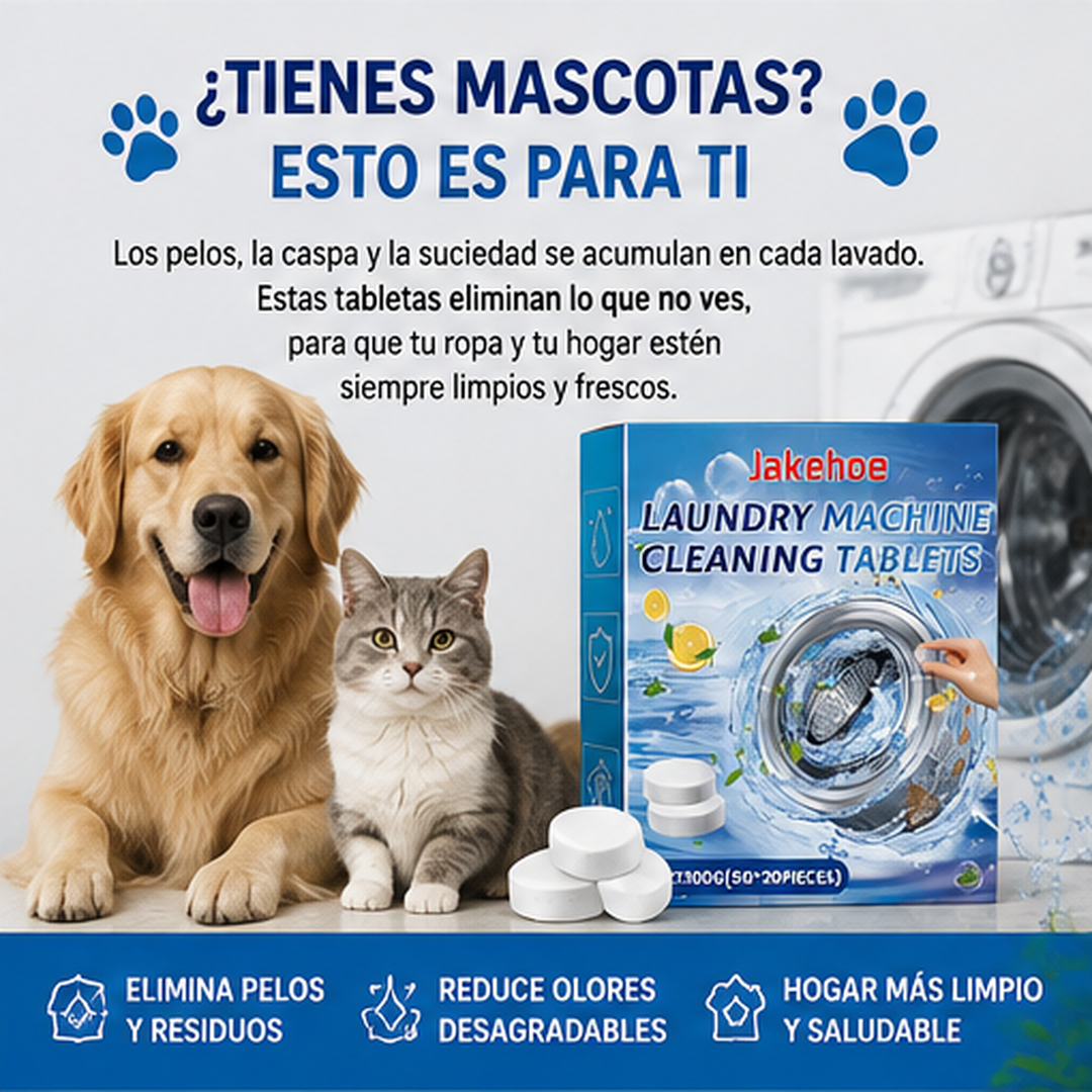 ERASE PURE™ – Tabletas Limpiadoras para Lavadora